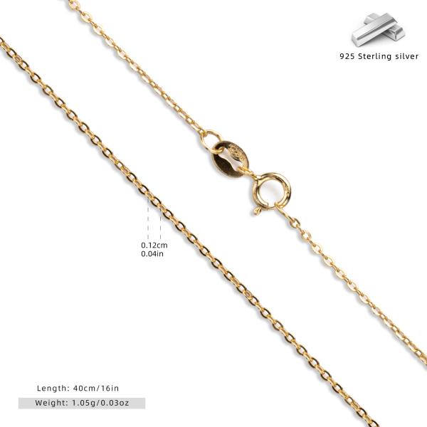 Gold-Plated Delicate Chain Necklace