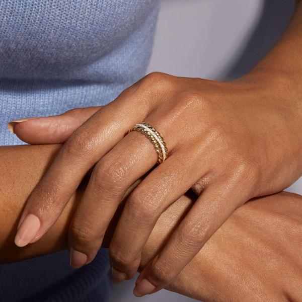 Two-Tone Stackable Rings