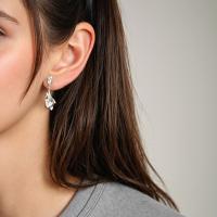925 Silver Abstract Dangle Earrings