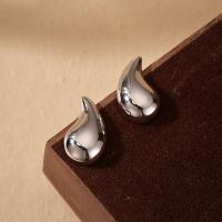 Silver Abstract Stud Earrings