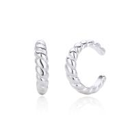 Silver Twisted Ear Cuffs