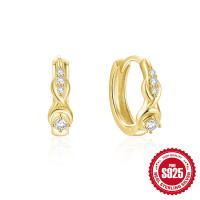 Gold-Plated Sterling Silver Huggie Earrings