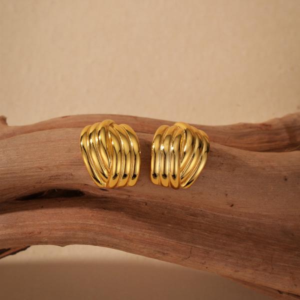 Gold Geometric Ear Cuffs