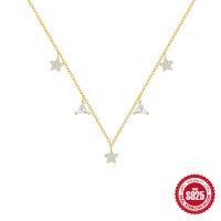 Gold-Plated Star Station Necklace