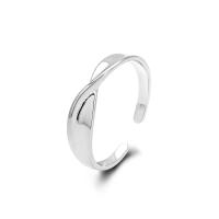 Minimalist Silver High-Polish Cuff Bracelet