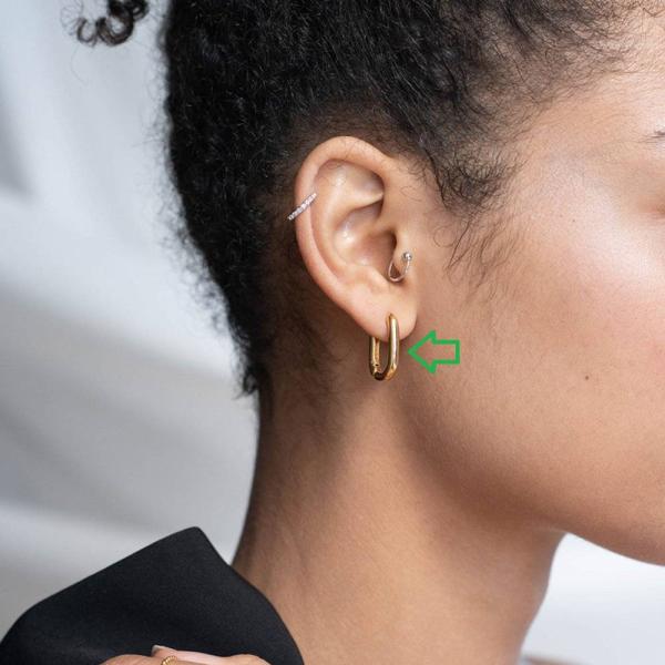 Medium Gold Hoop Earrings