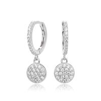 Pavé Silver Dangle Earrings