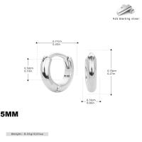 Silver Minimalist Huggie Earrings