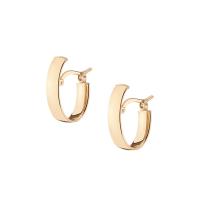 Gold High-Polish Small Hoop Earrings