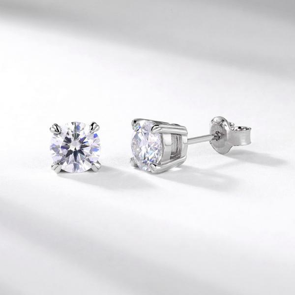 925 Silver Cubic Zirconia Stud Earrings