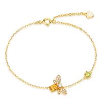 Gold Bee Charm Bracelet