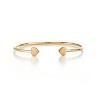 Gold Heart Cuff Bracelet