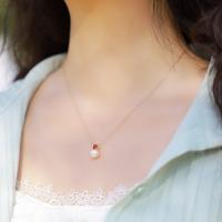 Gold Freshwater Pearl Pendant Necklace