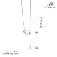 Silver Delicate Lariat Necklace