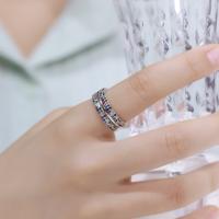 925 Silver Multicolor Pavé Band Rings