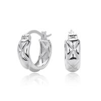 Silver Geometric Hoop Earrings