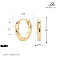 Gold Huggie Hoop Earrings