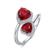 Double Heart Halo Ring