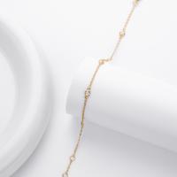 Gold Cubic Zirconia Chain Bracelet