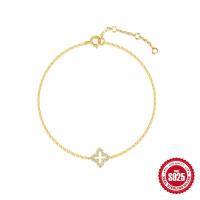 Gold-Tone Pavé Cross Chain Bracelet