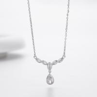 Silver Cubic Zirconia Pendant Necklace
