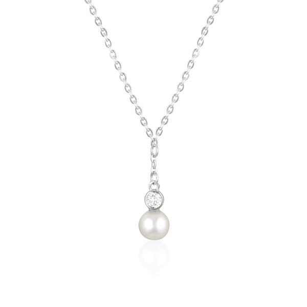 925 Silver Freshwater Pearl Pendant Necklace
