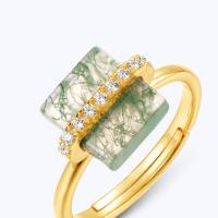 Geometric Resin Gold Band Ring