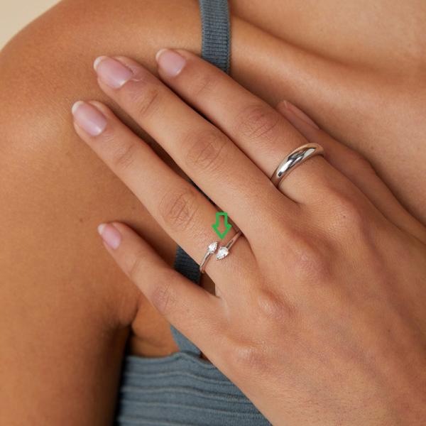 Open Silver Band Ring