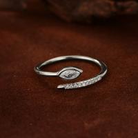 Silver Marquise Open Band Ring