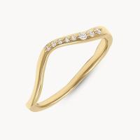 Gold Pavé Diamond Band