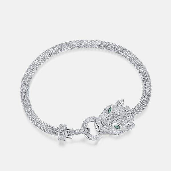 Silver Animal Motif Bangle