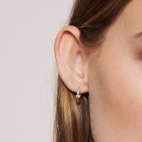 Gold-Tone Cubic Zirconia Huggie Earrings