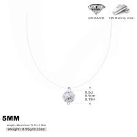 Moissanite Pendant Sterling Silver Necklace
