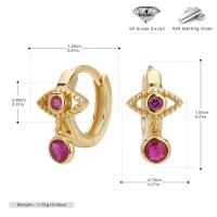 Gold Evil Eye Huggie Earrings