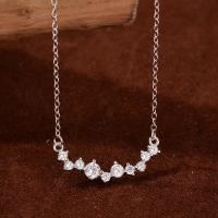 Silver Cubic Zirconia Chain Necklace