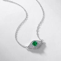 Emerald Evil Eye Pendant Necklace