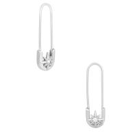 925 Silver Star Dangle Earrings