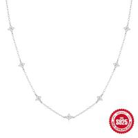 925 Silver Star Station Necklace