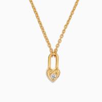Gold Heart Pendant Necklace