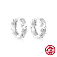 Geometric Pavé Hoop Earrings