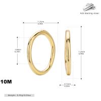 Gold-Plated Small Hoop Earrings
