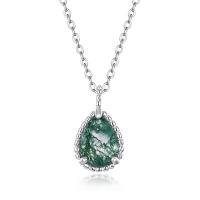Jade Silver Pendant Necklace