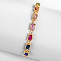 Gold Multicolor Tennis Bracelet