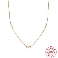 925 Silver Gold-Tone Station Necklace