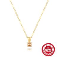 Gold-Plated Cubic Zirconia Pendant Necklace