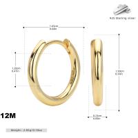 Gold-Yellow Small Hoop Earrings