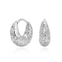 Silver Geometric Hoop Earrings