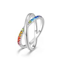 Rainbow Crossover Silver Band