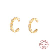 Gold-Plated Cubic Zirconia Ear Cuffs