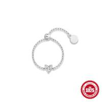Sterling Silver Heart Adjustable Ring